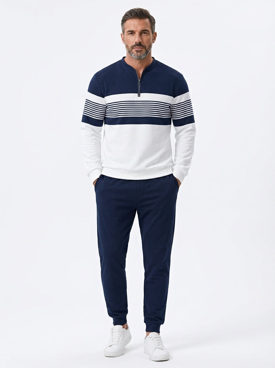 Jersey con estampado gráfico y pantalones - Aris Medina