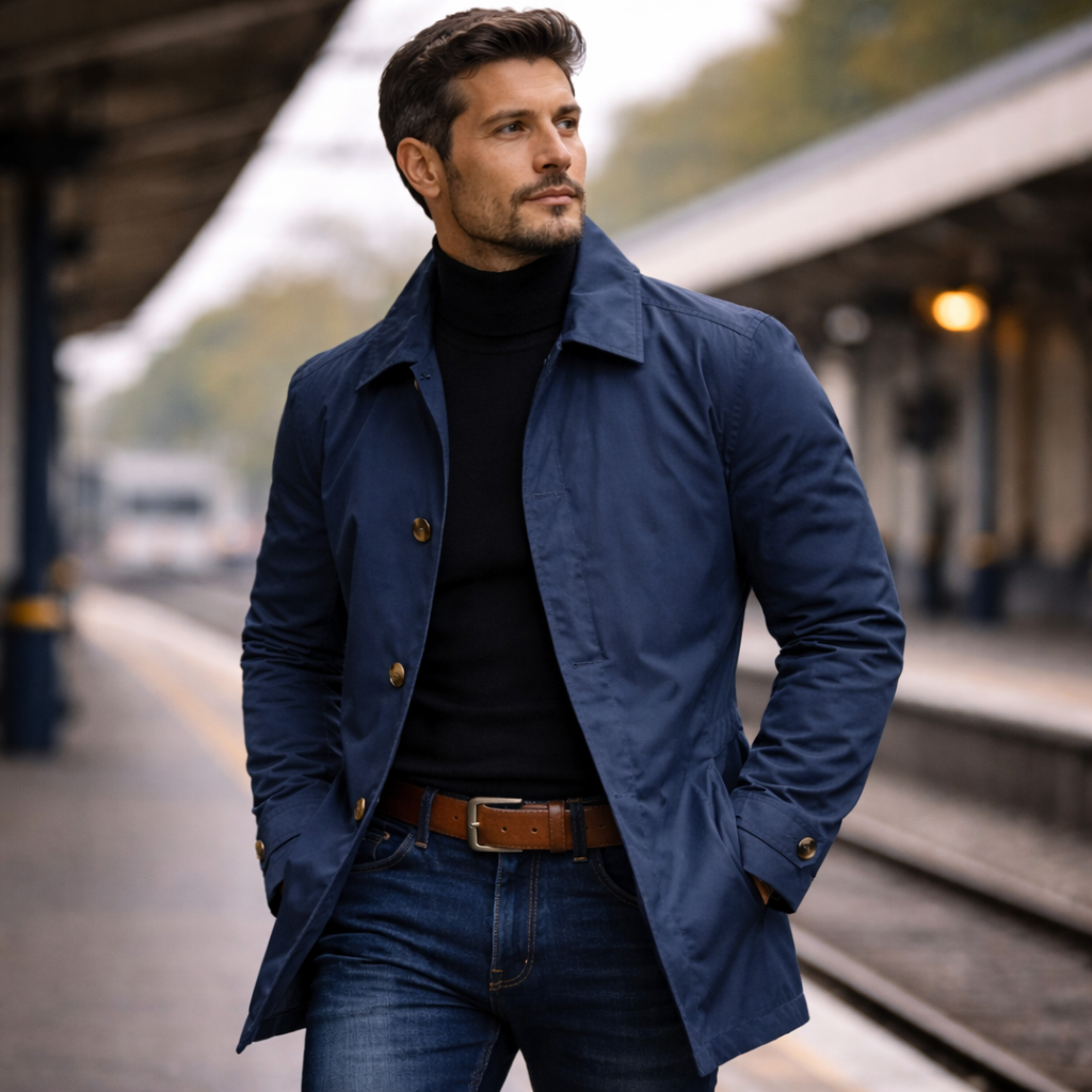 Adrián | Elegante abrigo de hombre