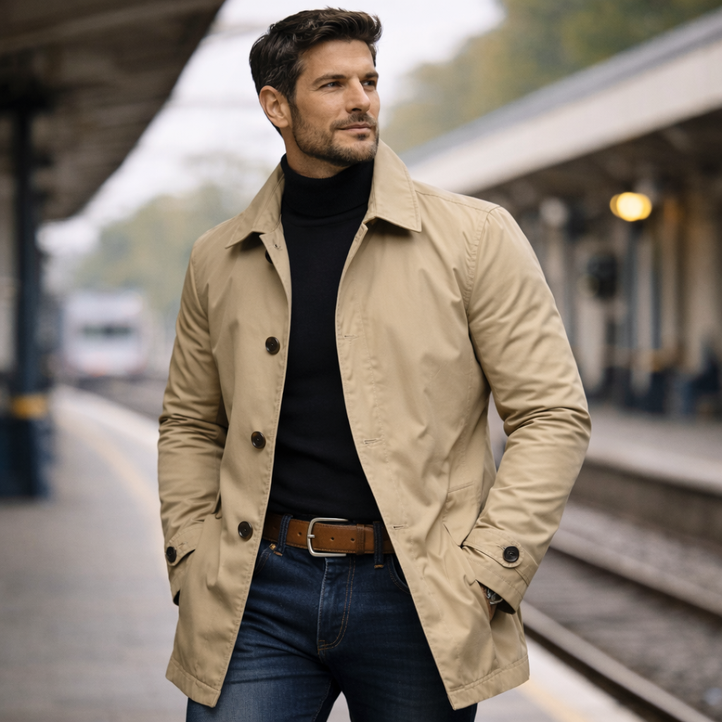 Adrián | Elegante abrigo de hombre