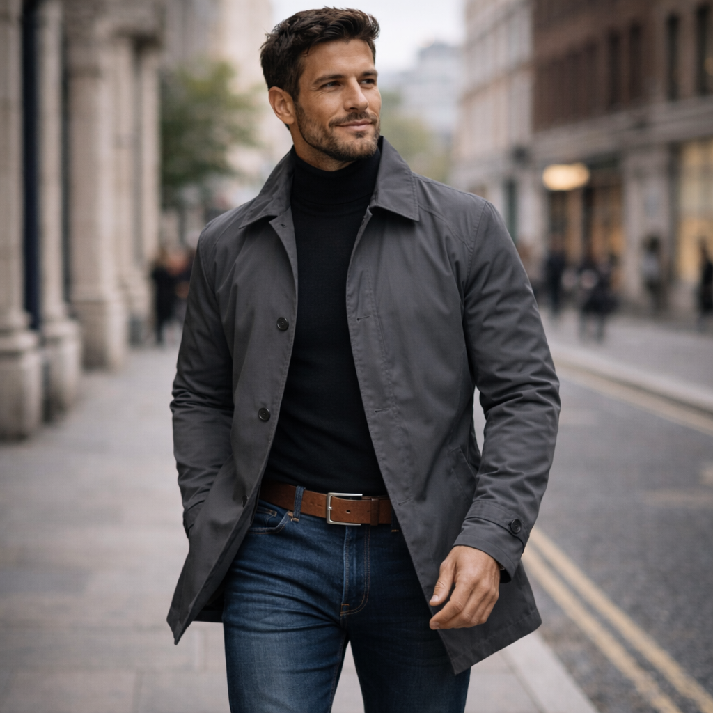 Adrián | Elegante abrigo de hombre